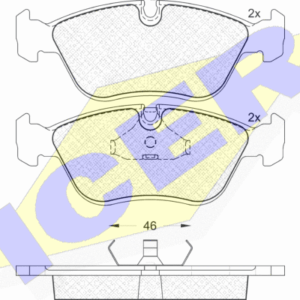 DISK PL. VOLVO S70 V70 KC70 97+