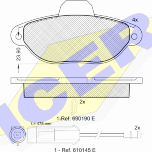 DISK PL. FIAT PUNTO/PANDA 1.1/1.2