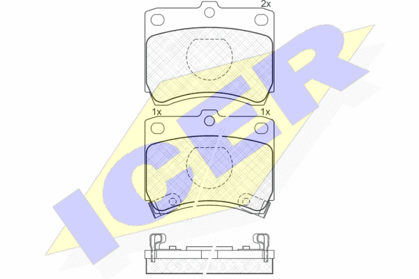 DISK PL. FORD FIESTA II/III 1.0