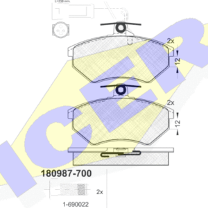 DISK PL. AUDI 80  86-96