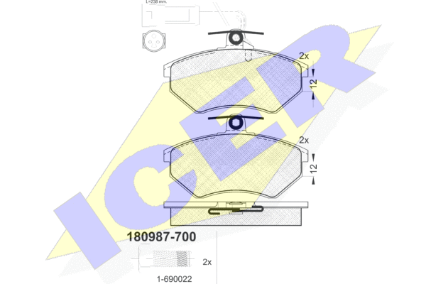 DISK PL. AUDI 80  86-96