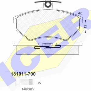 DISK PL. VW G-3/PASSAT 89-97 SA SNALOM DEBLJE