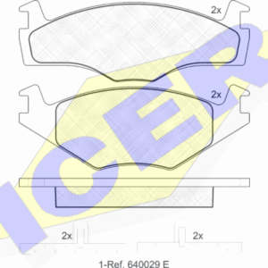 DISK PL. VW POLO 94+ 2+2 17.3 MM