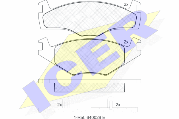 DISK PL. VW POLO 94+ 2+2 17.3 MM