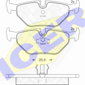 DISK PL. ZAD. BMW SERIJA 3/5/7