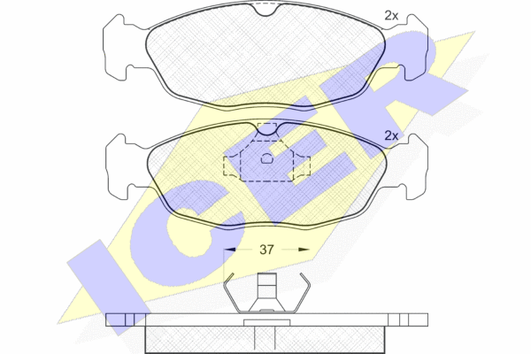 DISK PL. OPEL COSRA B DO 00
