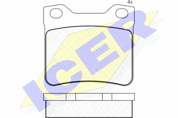 DISK PLOCICE ZADNJE PEUGEOT 406 95-04 icer