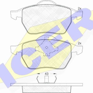 DISK PL. VW GOLF 3 / AUDI A3 96-03 G. / OCTAVIA 97-10 G.