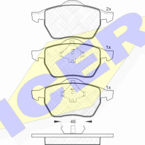 DISK PL. VW OCTAVIA/G3 96+