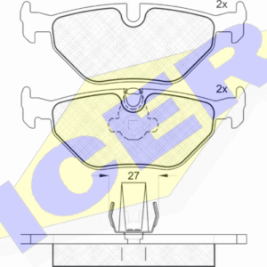 DISK PL. ZAD. BMW 5 E39 96-04