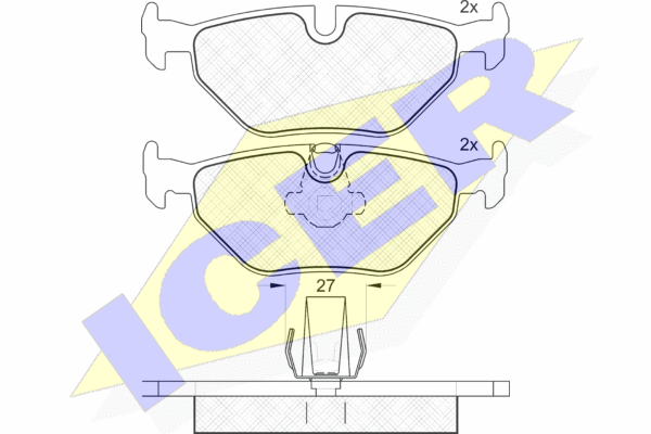 DISK PL. ZAD. BMW 5 E39 96-04