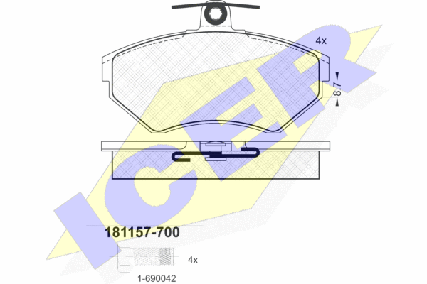 DISK PL. VW/AUDI PASSAT 97-00/A4 95-01