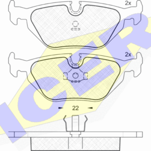 DISK PL. BMW SERIJA 3/Z3 90-03