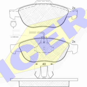 DISK PLOCICE PREDNJE ALFA/FIAT 156 97-03 icer