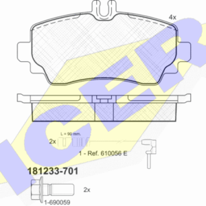 DISK PL. MERCEDES A KLASA A140/160/170