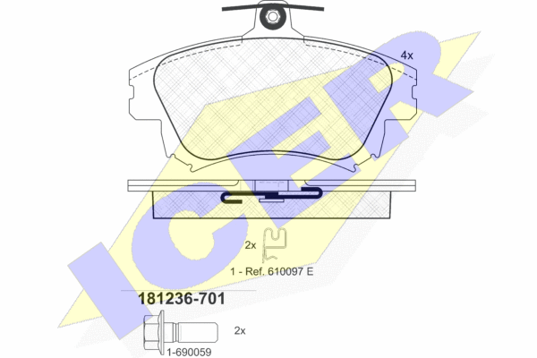 DISK PL. MITSUBISHI/SMART/VOLVO COLT/S40/V40