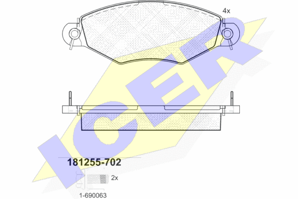 DISK PL. PEUGEOT 206/306 93+