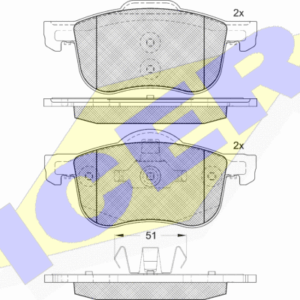 DISK PL. VOLVO S60/S80/V70 98-06 G.