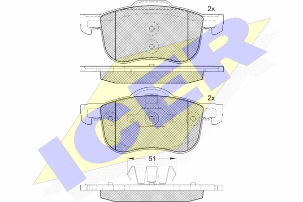 DISK PL. VOLVO S60/S80/V70 98-06 G.
