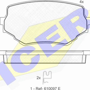 DISK PLOCICE SUZUKI VITARA GRAND VITARA 01+ icer