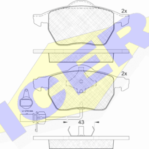 DISK PL. SKODA SUPERB 01-08