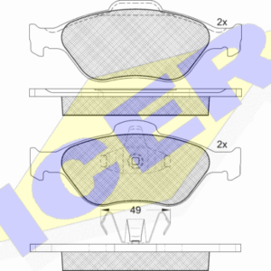 DISK PL. FORD FIESTA/MAZDA/FOCUS