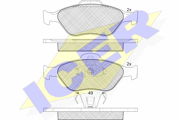 DISK PL. FORD FIESTA/MAZDA/FOCUS