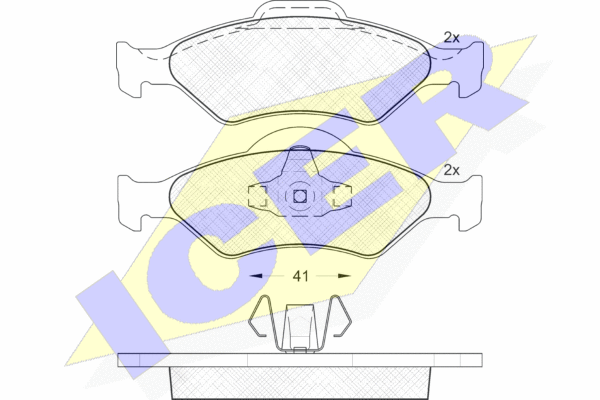 DISK PLOCICE PREDNJE FORD FIESTA IV/FORD K 1.0/1.3/1.4 icer