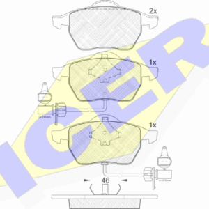 DISK PL. VW/AUDI A4/A6/PASSAT B-5 POLUOKRUGLI DZEK