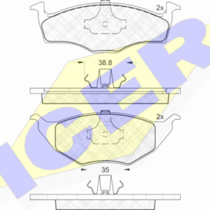 DISK PL. VW LUPO 1.2/1.4TDI DO 05