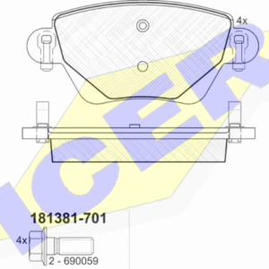 DISK PL. ZAD. FORD MONDEO III