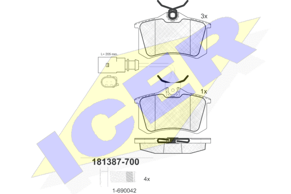 181387-700.png DISK PLOCICE ZADNJE VW/SEAT SHARAN/ALHAMBRA SA KABLOM icer