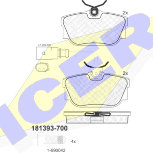 DISK PLOCICE ZADNJE VW T-4 2.5 TDI 92-03 icer