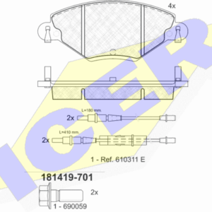 181419-701.png DISK PL. PSA CITROEN C5 I/II BREAK 01-04