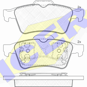 DISK PL. ZAD. OPEL VECTRA/LAGUNA III/SIGNUM 03+