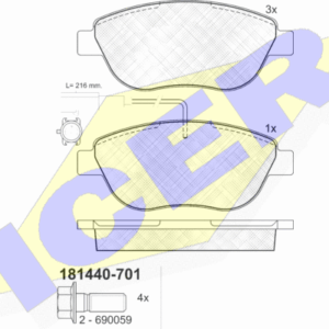 DISK PL. FIAT BRAVO/GRANDE PUNTO 01+