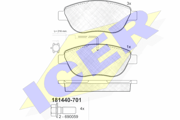 DISK PL. FIAT BRAVO/GRANDE PUNTO 01+