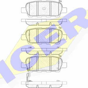 DISK PL.ZAD. RENO KOLEOS NISSAN QUASHQAI