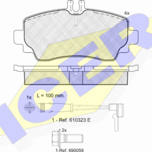 DISK PL. MERCEDES VANEO 02-05