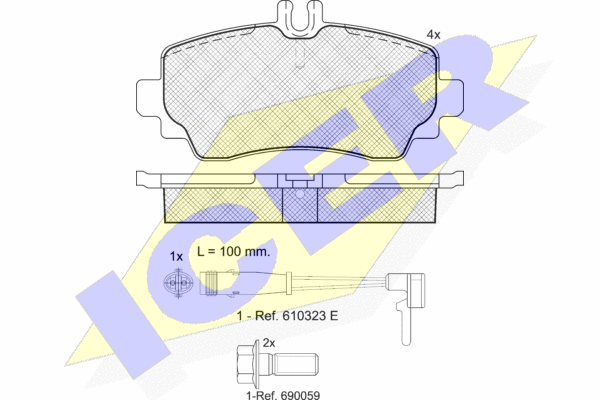 DISK PL. MERCEDES VANEO 02-05