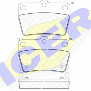 DISK PLOCICE ZADNJE TOYOTA RAV 4 II 00-05 icer
