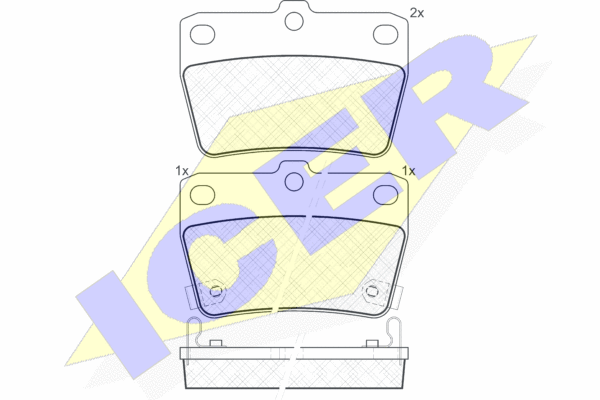 DISK PLOCICE ZADNJE TOYOTA RAV 4 II 00-05 icer