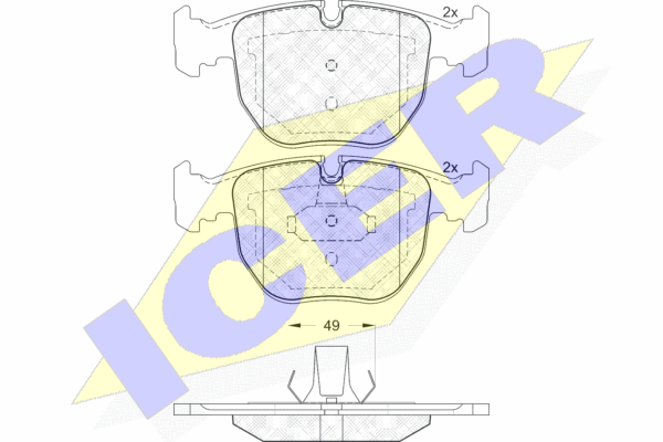 DISK PL. BMW 5/7/X3/X5 E39/E53 98+