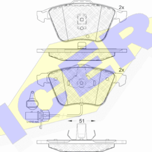 DISK PL. AUDI A6 /AVANT/ALLROAD 97-05