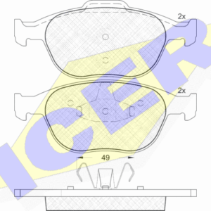 DISK PL. FORD FIESTA V/FOCUS/TRANSIT 02+