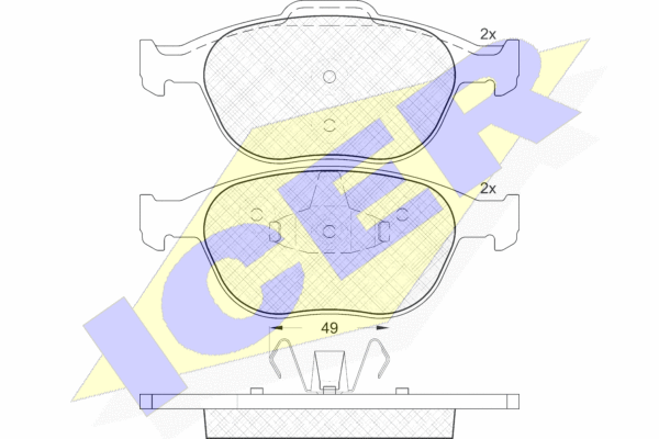 DISK PL. FORD FIESTA V/FOCUS/TRANSIT 02+