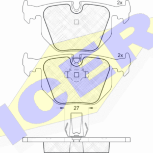 DISK PL. BMW 3/7/X3/X5 E46/E38/E83