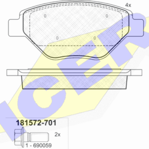DISK PL. RENAULT MEGANE II 1.4/1.4 16V 02+