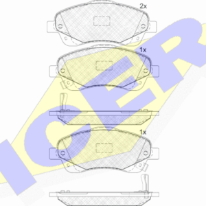DISK PL. TOYOTA AVENSIS/COROLLA icer