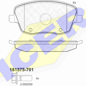 DISK PL. SKODA/SEAT  FABIA 07+ IBIZA IV